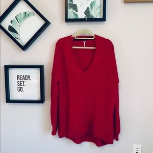 Free People Oversized Knit Sweater